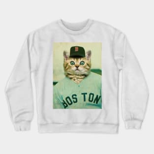 Baseball Cat Crewneck Sweatshirt